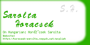 sarolta horacsek business card